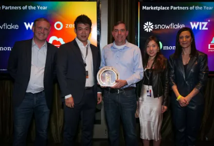 AWS「Marketplace Partner of the Year」受賞時のワンシーン