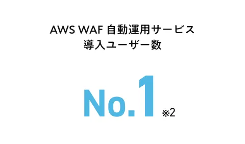 AWS WAF 自動運用サービスNo.1※2